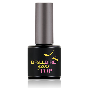 BrillBird Extra Top - Megújult formula -fixálásmentes, univerzális fedőfény 8ml